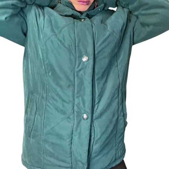 Vintage Winter Coat - Studio Works - Green Oversize Grunge - Size Large EUC - Picture 8 of 11